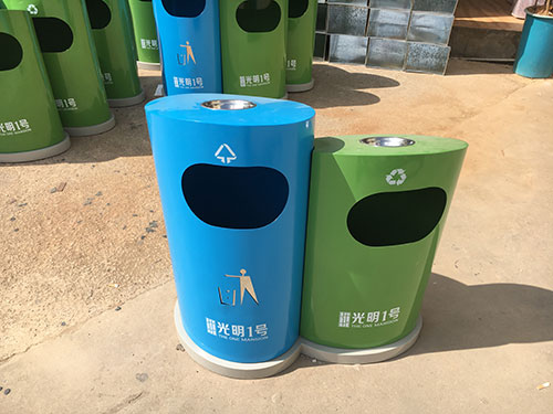 欣方圳分類環(huán)保垃圾桶 與廣東河源共筑美好家園